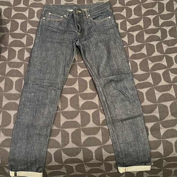 Raw Denim Selvedge Jeans Men's 32